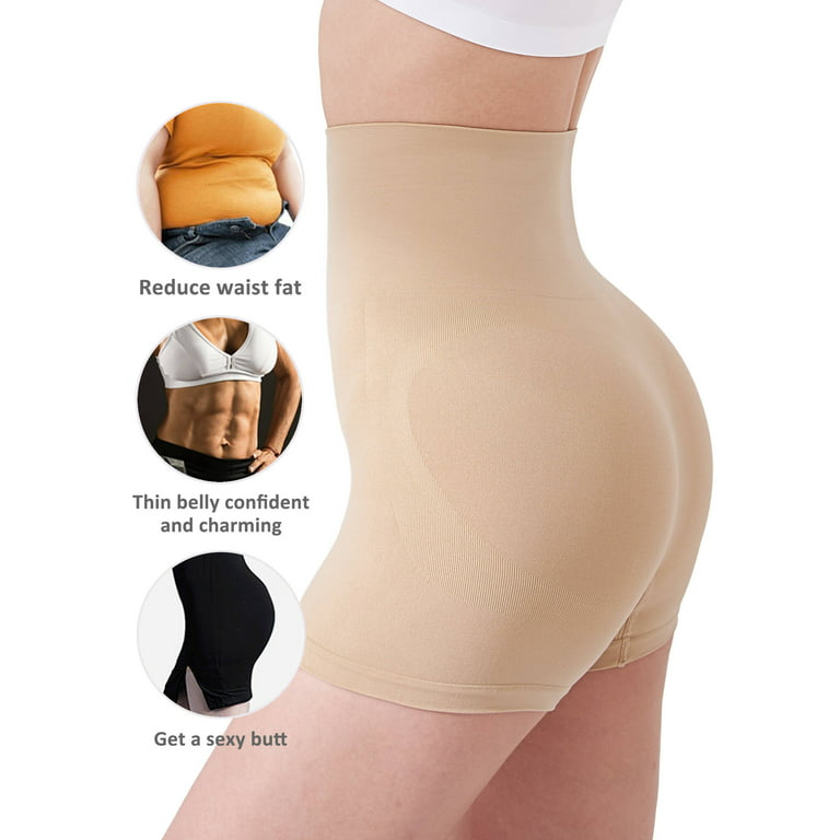 DREAM SLIM Women's High-Waist Seamless Body Shaper Briefs Firm Tummy  Control Slimming Shapewear Panties Girdle Shaper Shorts 