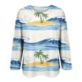 thumbnail image 4 of MEICHEN Women's Fashionable Casual Comfort Printed Sleeve Top Loose Summer T Shirts for Women, 4 of 5