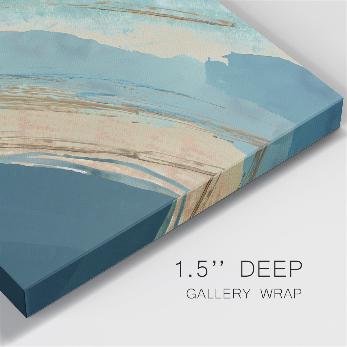 Wexford Home Making Blue Waves III-Premium Gallery Wrapped Canvas, 40" x 40" - Ready to Hang