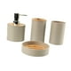 thumbnail image 2 of Juego de 4 accesorios de baño Macarena dispensador de jabón beige, 2 of 8