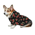 thumbnail image 7 of Honeii Watermelon Print Small Dog Hoodies Pet Hooded Sweatshirts Fall Winter Puppy Cat Sweaters Warm Clothes for Small Dogs Outfits Costume-XX-Large, 7 of 7