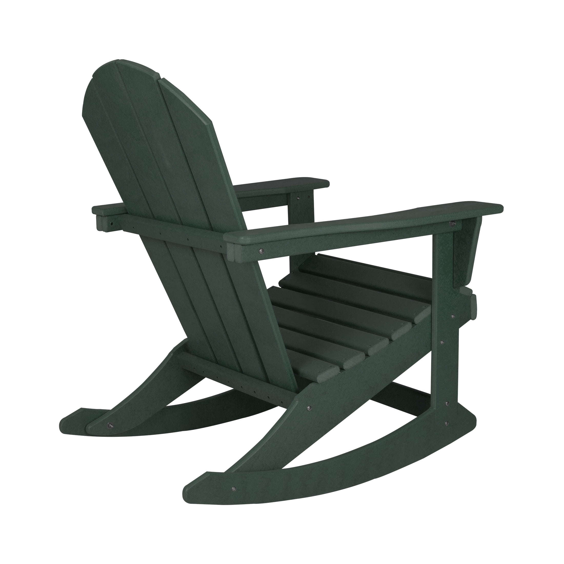 GARDEN Outdoor Adirondack Rocking Chairs for Patio (Set of 4), Dark Green