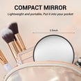 thumbnail image 4 of Black Magnifying Mirror with Tweezers, Portable 3.5" Two Suction Cups Mirror with Magnification Set for Women Men (30X/20X/10X), 4 of 8