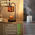 thumbnail image 6 of Candle Warmer Lamp with Timer, Stained Glass Western Desert Sunset Mountains Non-slip Wireless Remote Control Wax Melts Warmer with 4 Bulbs for Home Office Dorm, Birthday Gifts for Women, 6 of 7