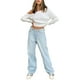 thumbnail image 1 of Sunloudy - Pantalones vaqueros para mujer, pantalones de pierna ancha transpirables que combinan con todo con bolsillos para vacaciones, citas, fiestas, compras Sunloudy  XS, S, M, L, 1 of 7