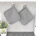thumbnail image 5 of RITZ Terry Pocket Mitt Pot Holder, Set of Two, Titanium, 5 of 5