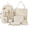 thumbnail image 1 of Juego de mochila de 5 piezas YONGSHENG para niñas con accesorios Kawaii, 1 of 5