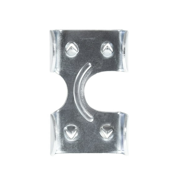 Heavy Duty Zinc Plated Double Rope Clamps for 3/8-inch, 1/2-inch, 5/8-inch and 1-inch Ropes Cords - Multiple Pack Sizes Available