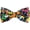 Black (Neon Paint Splatters), variant on Cute Pattern Pre-tied Bow Tie Adjustable Bowties for Adult & Children