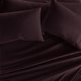 thumbnail image 5 of Full, Purple Solid Microfiber 6 Piece Bed Sheet Set, by Noble Linens, 5 of 11
