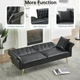 thumbnail image 3 of Derzers Twin Tufted Futon Frame, Black, 3 of 6