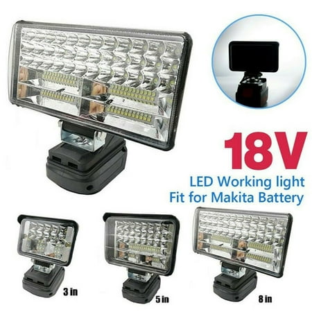 

Littleduckling 3/5/8 Inch LED Work Light for Makita 14.4/18V Lithium Batteries Super Bright Adjustable Jobsite Light with USB Port Portable Handheld Flashlight for Camping Hiking Emergency