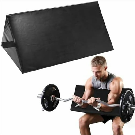 Preacher Pad Foam Bicep Curl Support Portable Preacher Curl Bench Attachment Weight Lifting Support Isolator for Biceps, Triceps and Arms
