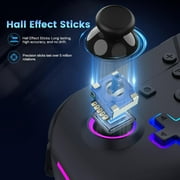 NuRival Wireless Hall Effect Stick Game Controller For Nintendo Switch® OLED Model / Nintendo Switch® (Black) - Armor3
