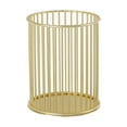 thumbnail image 1 of Portalápices de metal dorado para escritorio, vaso para brochas de maquillaje, portalápices, organizador de oficina y hogar, 1 of 5