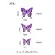 thumbnail image 5 of 12 pegatinas de pared de mariposa hueca con textura de metal 3D. Wmkox8yii fhajkh536, 5 of 6