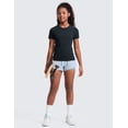 thumbnail image 3 of CRZ YOGA Girls Seamless Short Sleeve Athletic T Shirts Active Sports Casual Tees Crew Neck Kids Teen, 3 of 5