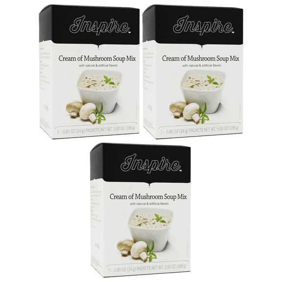 Inspire Protein Soup by Bariatric Eating - Cream of Mushroom Size: 3-Pack