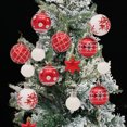 thumbnail image 2 of CuiLiyq Christmas Ball Ornaments, 42 PCS Shatterproof Christmas Hanging Balls Set for Xmas Tree DIY Craft Gifts, for Home Holiday Wedding Party Decorations (Red, White), 2 of 6
