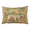 thumbnail image 1 of RYLABLUE Popular Lovely Elephant Trainer Polyester 20 x 30 Inch Rectangle Throw Pillow Covers With Hidden Zipper Home Sofa Cushion Decorative Pillowcases, 1 of 1