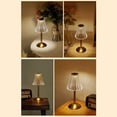 thumbnail image 2 of Lámpara Táctil Cristal LED Regulable WDOplteas mesa Recargable 3 Modos color, 2 of 9