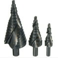 thumbnail image 1 of 3PCS 4-12mm 4-20mm 4-32mm HSS Cobalt Step Drill Bit Set Wood Metal Hole Cutter Woodworking Industry Practical DIY Accessory, 1 of 6