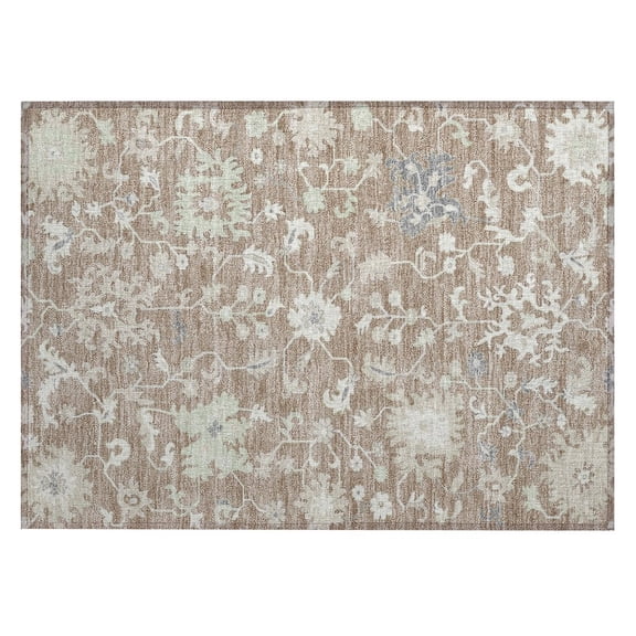Dalyn Rugs Machine Washable Indoor/Outdoor Chantille Taupe 1'8" x 2'6" Rug