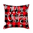 thumbnail image 4 of Jusqu'à 65 % de Réduction sur Housse de Coussin de Noël SMihono, Forme Flocon de Neige, Forme Père Noël Élan, Rouge Classique de Noël, 4 of 6