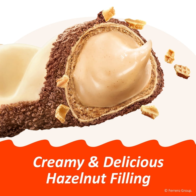 Kinder Bueno White Chocolate Bar with Crispy Wafer and Hazelnut