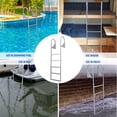 thumbnail image 4 of Ataucjin Aluminum Dock Ladder 4 Steps, Removable Boat Ladder 350lbs Load Capacity, Pontoon Ladder Pool Stairs with Nonslip Design for Marine Boarding Lake Pool Dock, 4 of 7