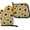 Golden Yellow Sunflowers on Blue Plaid Oven Mitts and Pot Holders Sets, variant on Gold Pineapple Oven Mitts and Pot Holders Set Bright Summer Fruit Stripes Hot Pads&Gloves 2PCS Potholders for Kitchen Cooking Baking BBQ