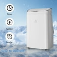 thumbnail image 4 of Homhougo 14,000 BTU 750 Sq Ft Portable Air Conditioners, White, 4 of 5