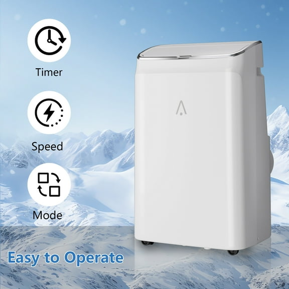 14,000 BTU Portable Air Conditioner – 3-in-1 Cooling, Fan & Dehumidifier for Up to 700 Sq. Ft.