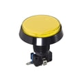 thumbnail image 4 of Juego de botón pulsador redondo de 60 mm, interruptor iluminado LED de 12V con microinterruptor para arcade de video, amarillo, 2 piezas, 4 of 5