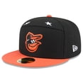 thumbnail image 3 of Men's New Era Black/Orange  Baltimore Orioles 2025 MLB All-Star Game Side Patch 59FIFTY Fitted Hat, 3 of 5