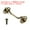 Bronze, variant on Uxcell 3 Inch Hook Eye Latch, 2 Pack Carbon Steel Privacy Hook and Eye Latch Gate Latch Lock, Golden