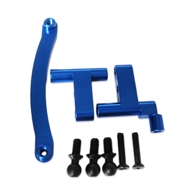 fastboy Aluminum Alloy Steering Servo Saver Complete For 1/18 Hobbico Dromida Precision Control With CNC Dark Blue 1Set