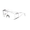 thumbnail image 2 of 3M™ Over-The-Glass Safety Eyewear 47110H1-DC, Clear Frame, Clear Lens, 2 of 4