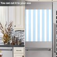 thumbnail image 4 of Dailycode Dishwasher Magnet Cover Magnetic Fridge Door Cover Home Kitchen Decor, Light Blue and White Stripes, 23"x 26", 4 of 6