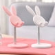 thumbnail image 4 of Lindo soporte para teléfono con diseño de conejito,soporte para teléfono compatible con estuche grueso, compatible con iPhone, Kindle, iPad, Switch, tabletas, todos los teléfonos (blanco) oso de fresa Juguete, 4 of 5