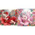thumbnail image 1 of Pintura de diamante 5D DIY Kit de taladro de forma especial parcial Hada de las flores 30x30cm, 1 of 8