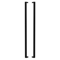 Sure-Loc Pl-2Sq72 Square 72" Center To Center Single Door Pull - Black