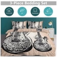 thumbnail image 5 of 3 Pcs Soft Bedding Set, Includes 1 Duvet Cover with Zipper And 2 Pillow,Shams Vintage Guitar With Wings Queen(90"×90"), 5 of 8