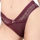 thumbnail image 5 of Bragas ahuecadas Tangas de mujer Bragas ahuecadas T Back Bragas de cintura baja Tanga de encaje cómoda con lazo Jujube Red L ANGGREK Otros, 5 of 6