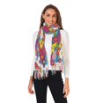 thumbnail image 2 of FORMRS Womens Scarf Winter Soft Long Big Warm Shawls Wrap Tassel Scarves, Whimsical Floral, 2 of 9