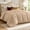Beige, variant on Cal King Size Duvet Insert Comforter 96 x 102 in Light Grey | Cozy All Season Down Alternative Fill, Soft Microfiber Shell, Machine Washable
