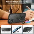 thumbnail image 5 of for iPhone 14 Magnetic Case, iPhone 13 Case with Magnetic Invisible Stand [Magsafe Support] [Military Protection] Shockproof Protective Slim Phone Case Cover for iPhone 13/14 6.1"-Black, 5 of 15