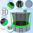 thumbnail image 4 of Cochan Trampoline with Enclosure for Kids and Adults, 10FT Trampoline with Basketball Hoop, Ladder, Silent Basketballs, Outdoor Heavy Duty Galvanized Trampoline, Easy Install, 4 of 9