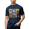 thumbnail image 1 of T-shirt Graphique Halloween pour Hommes Manches Courtes Col Rond Décontracté pour Activités d'Été Intérieur Extérieur Tissu Extensible Confortable, 1 of 5