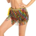 thumbnail image 4 of Sparkly Hip Bufanda Festival Ropa Vestido Lentejuelas Flecos s Mujeres Danza del vientre Danza del vientre Bufanda de cadera para, 4 of 8